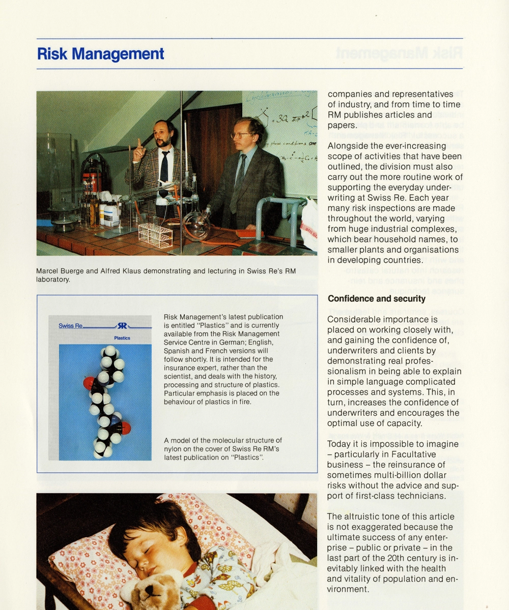 Emerging Risks Swiss Re Swiss Re journey | Swiss Re