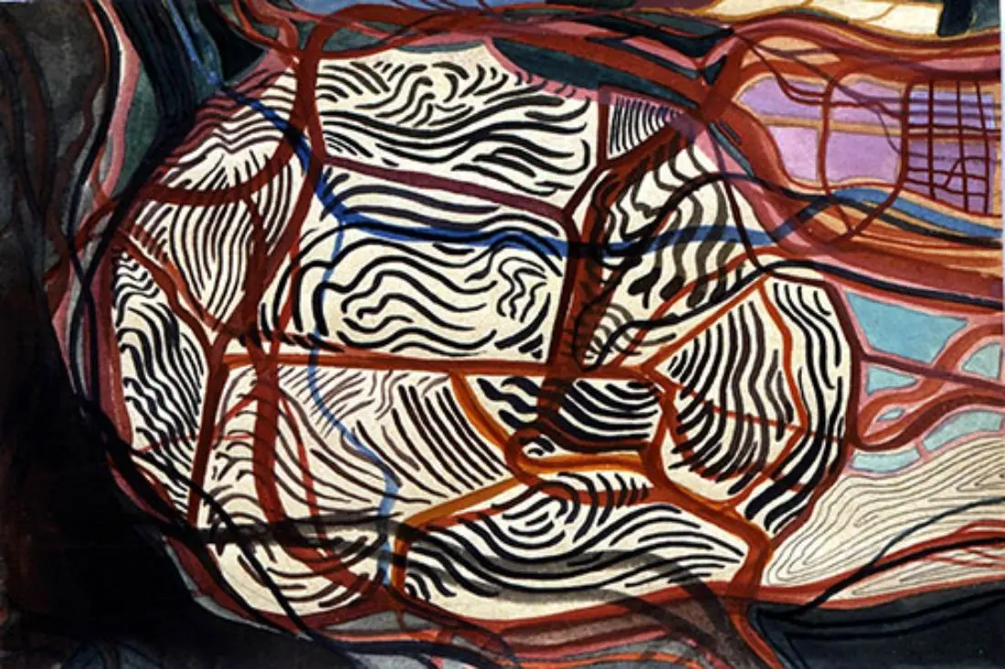 Untitled (mental map: my house and my garden) by Franz Ackermann