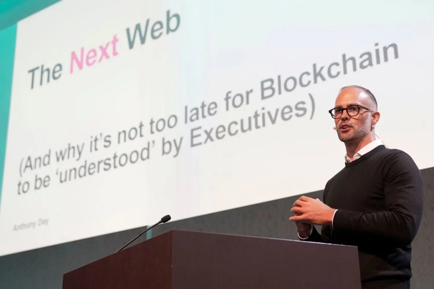 Speaker at The Next Web conference.
