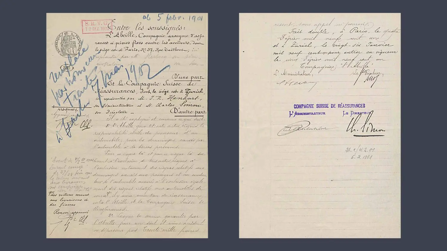 Image of our first motor reinsurance treaty.