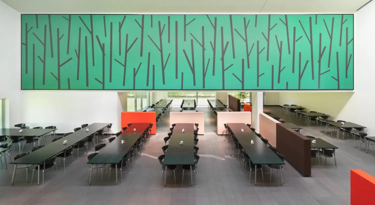 Rockenschaubs' work has often used bright, vibrant colours and shapes.