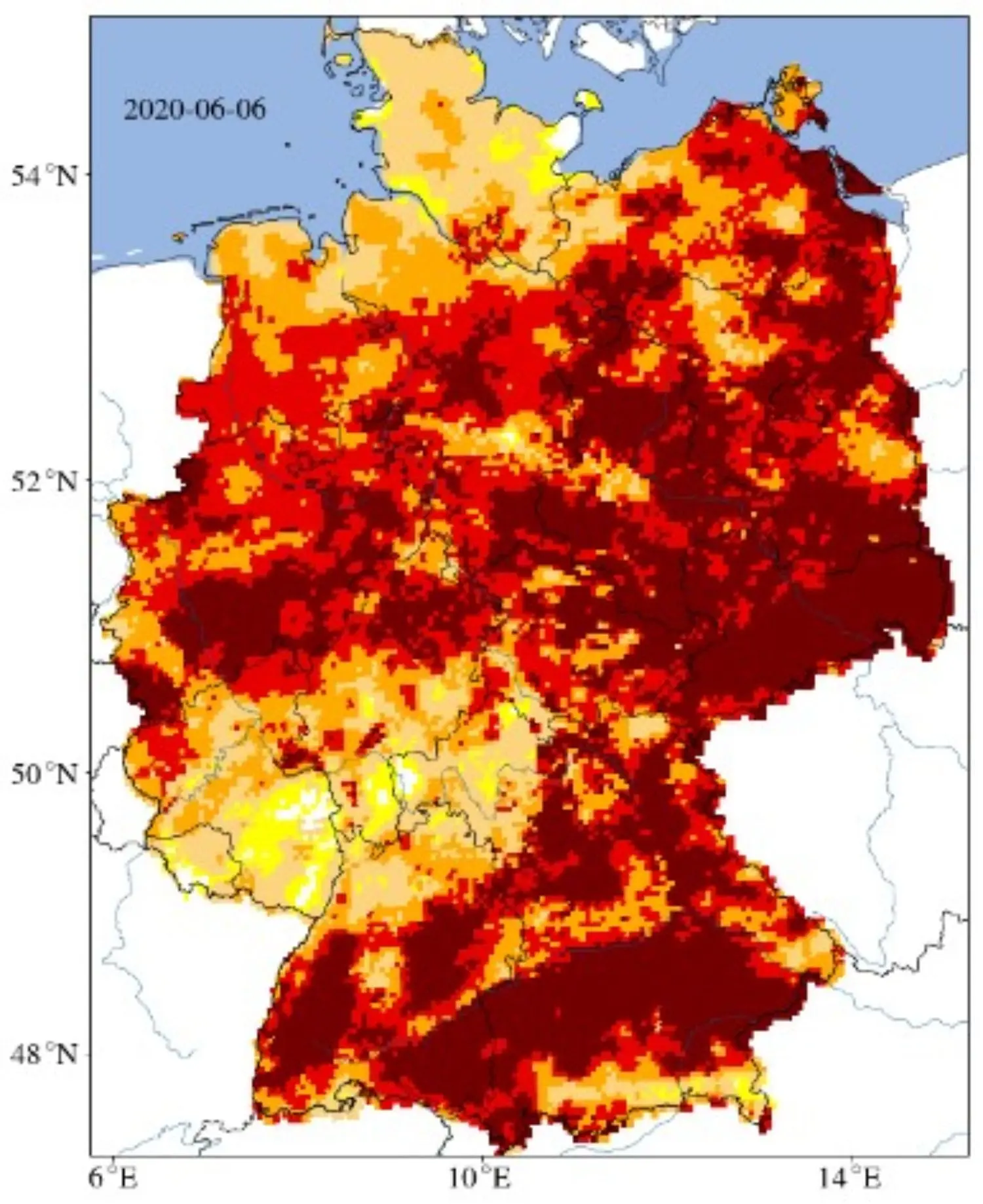 UFZ-Dürremonitor Grafik
