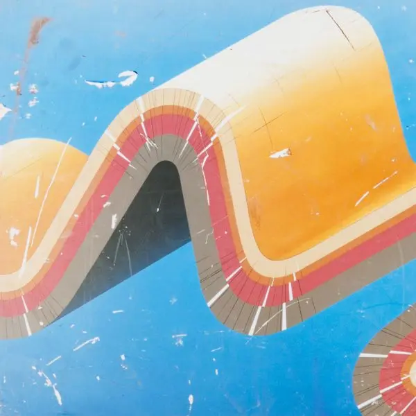Untitled (painted educational boards found in Natural History