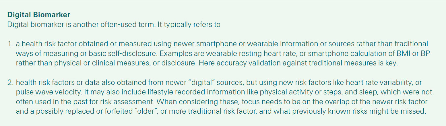 Digital biomarker