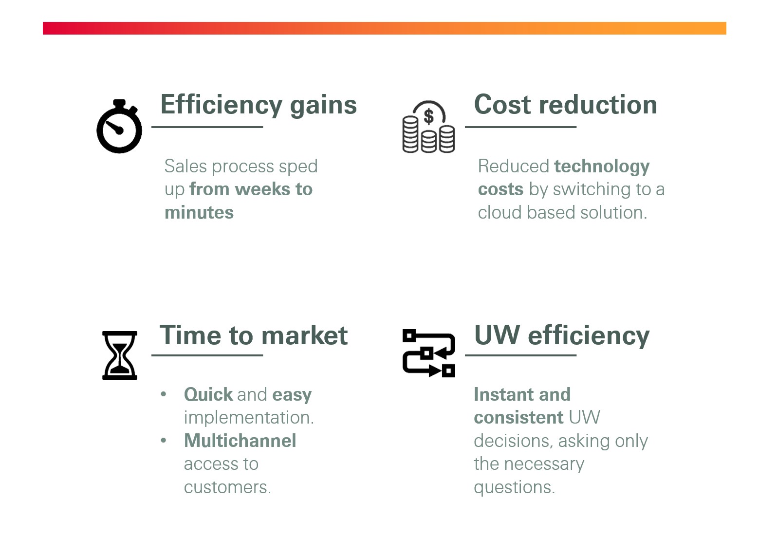 Tangible Benefits Swiss Re