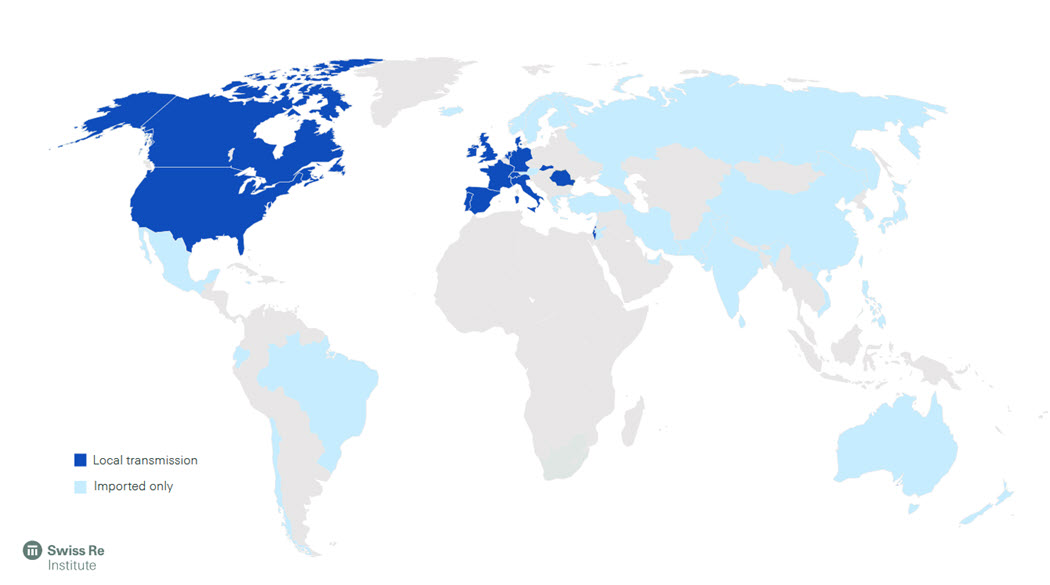 Covid-19 world transmission graph.